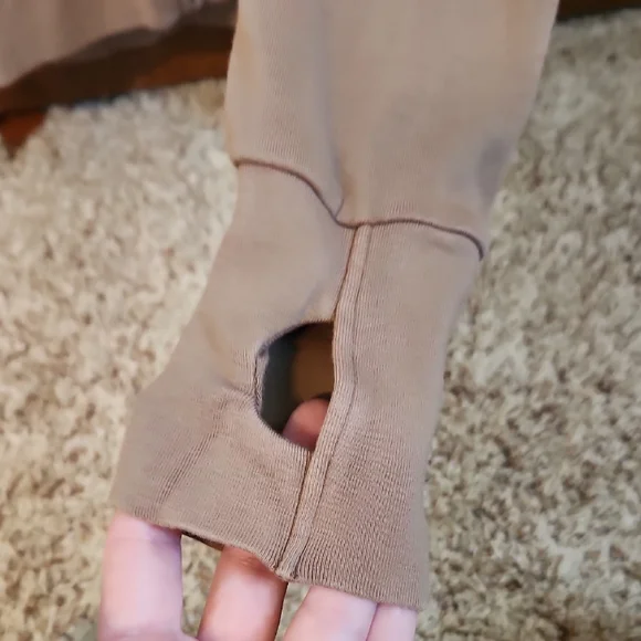 Casual Chelsea Debour Tan Zip-Up Hoodie - Picture 4 of 5